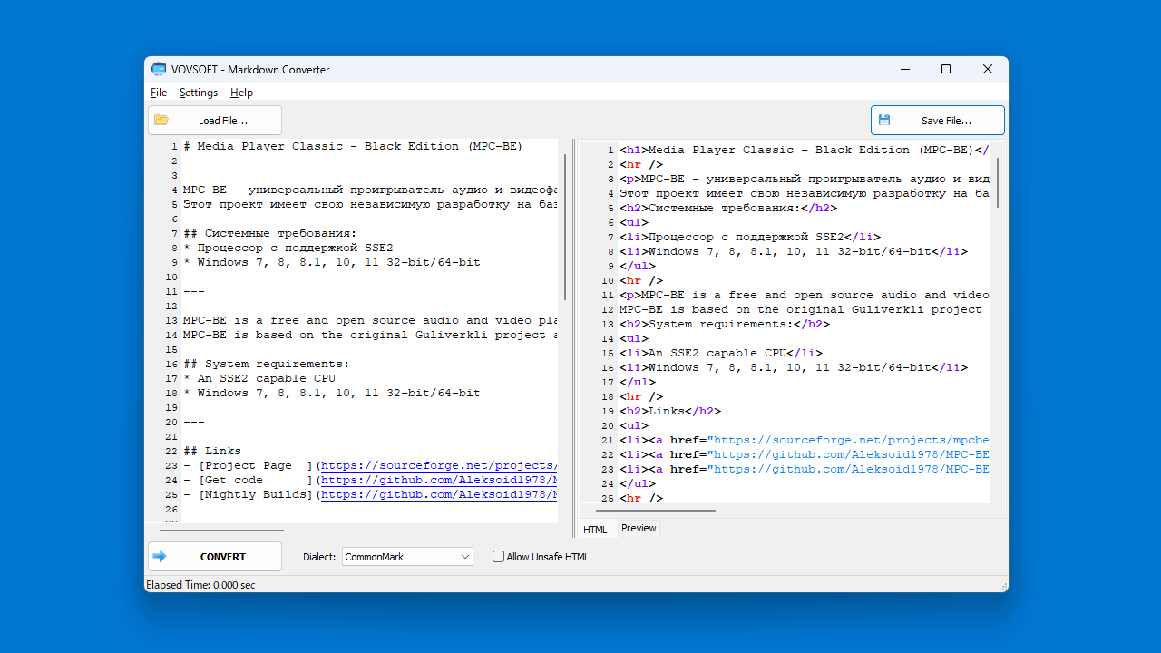 Markdown Converter