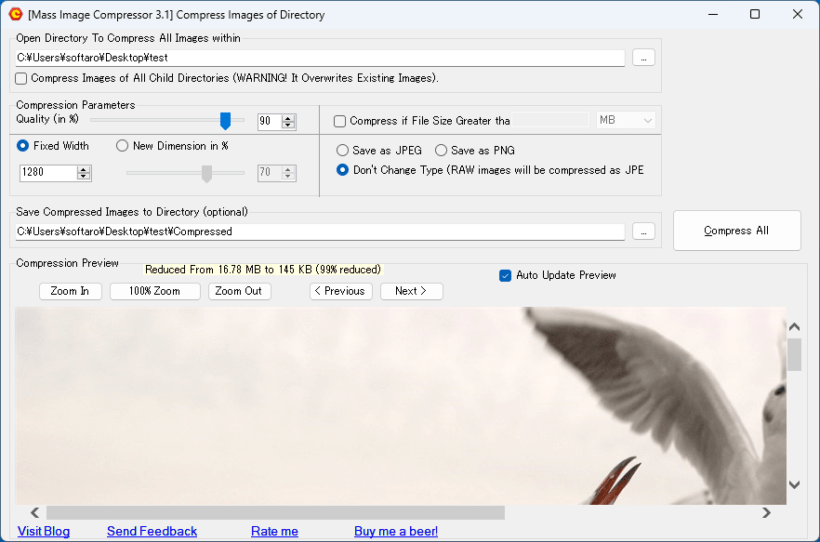 Mass Image Compressor