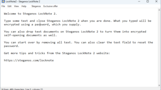 Steganos LockNote