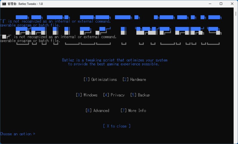 Batlez Tweaks