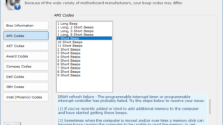 BIOS Beep Codes Viewer