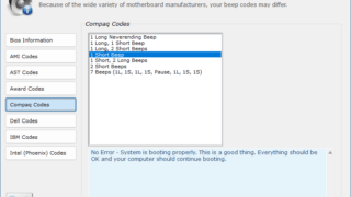 BIOS Beep Codes Viewer