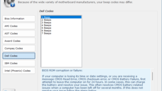 BIOS Beep Codes Viewer