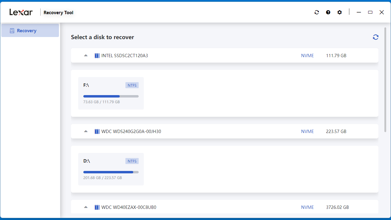 Lexar Recovery Tool