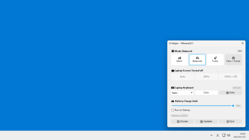 G-Helper 0.269.0 / 0.270.0 Pre-release | ダウンロードと使い方 | ソフタロウ