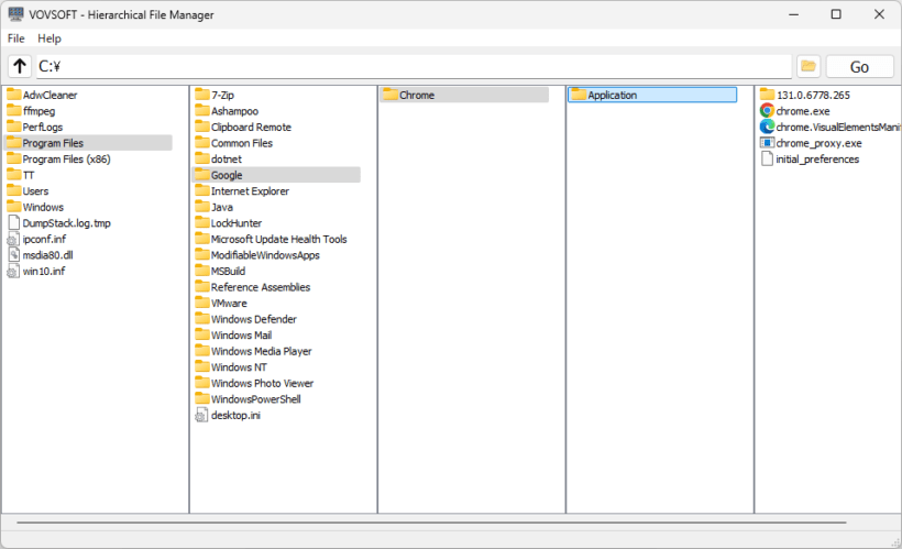 Hierarchical File Manager