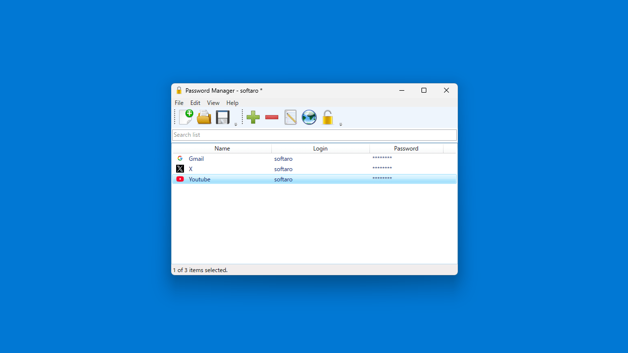 Myna Password Manager