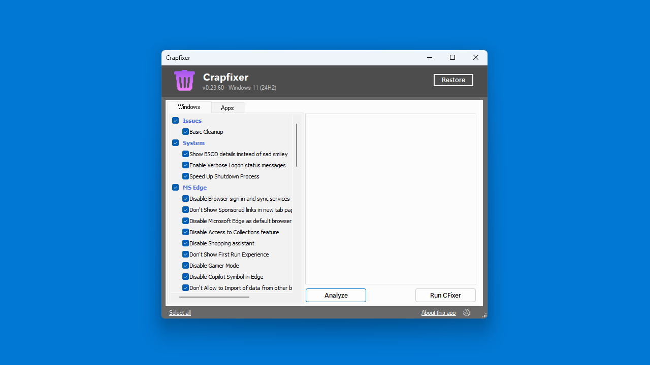 Crapfixer