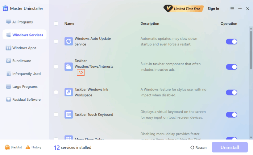 Master Uninstaller