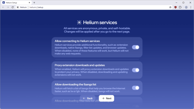 Helium Browser