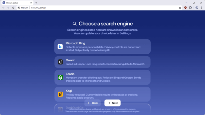 Helium Browser