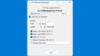 SV's Password Generator