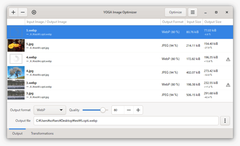 YOGA Image Optimizer