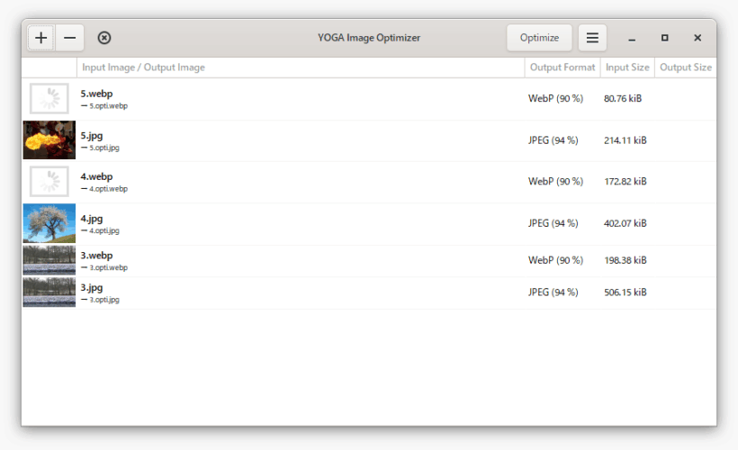 YOGA Image Optimizer
