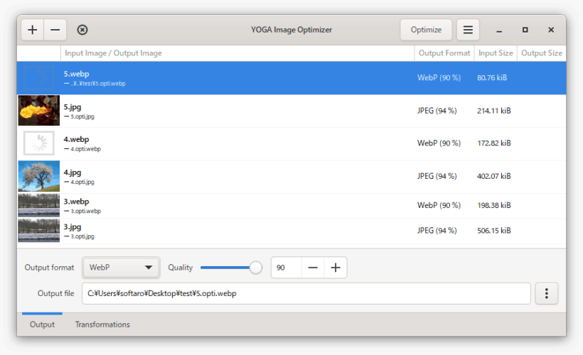 YOGA Image Optimizer