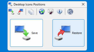 Desktop Icons Positions