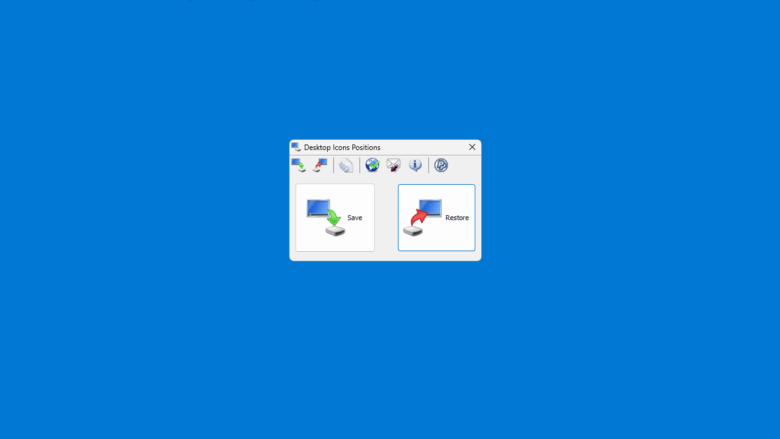 Desktop Icons Positions 1.2.0 | ダウンロードと使い方 | ソフタロウ
