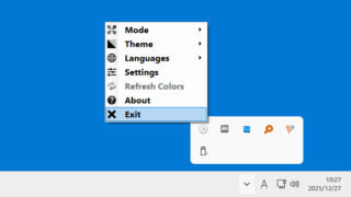 Large System Tray Clock