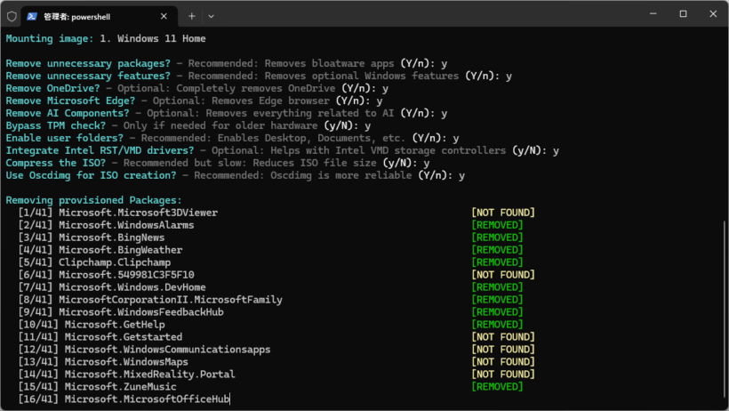 Windows ISO Debloater