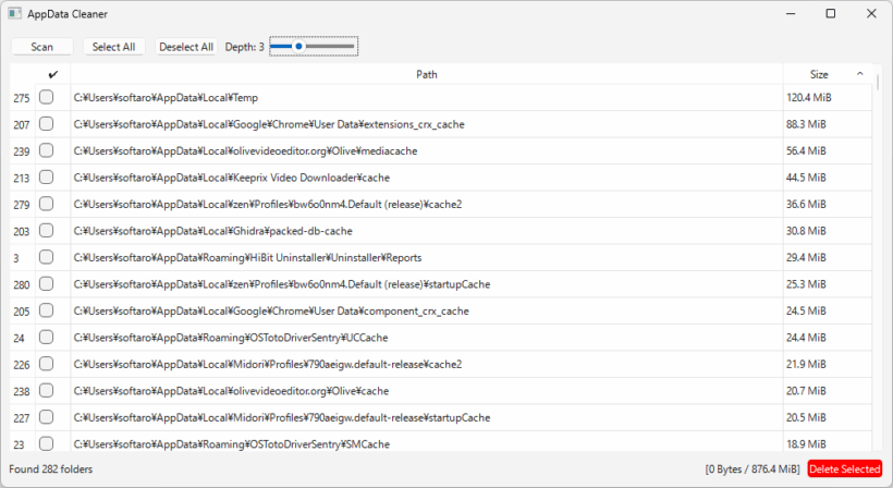 AppData Cleaner