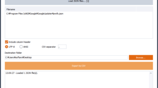 JSON VCF XLS XML to CSV Converter