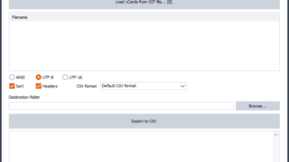JSON VCF XLS XML to CSV Converter