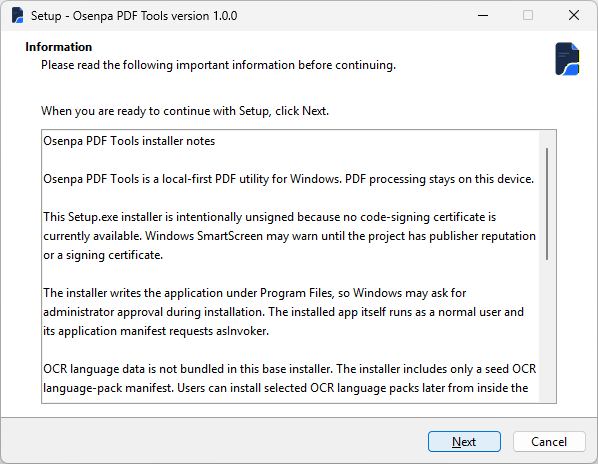 Osenpa PDF Tools