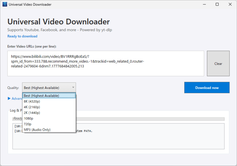 Universal Video Downloader