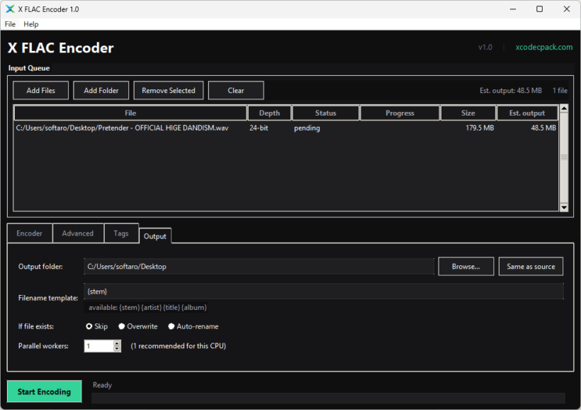 X FLAC Encoder