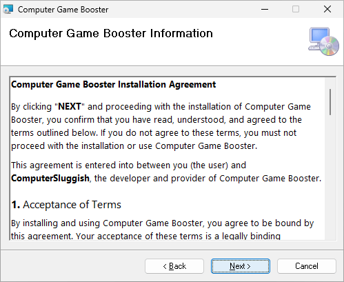 Computer Game Booster