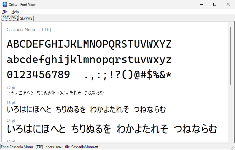Xelitan Font View