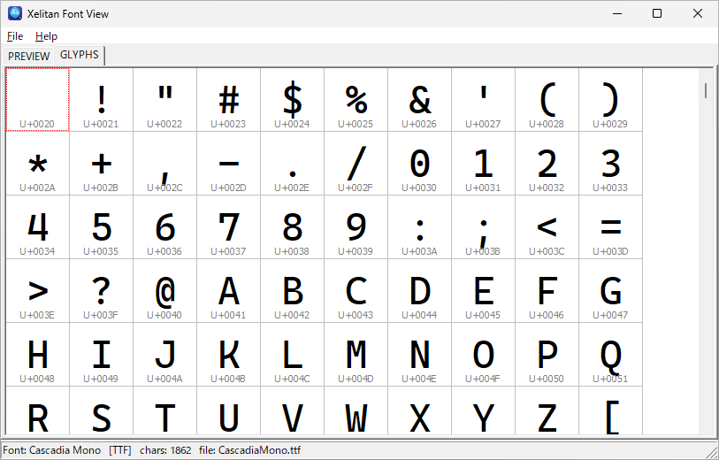 Xelitan Font View
