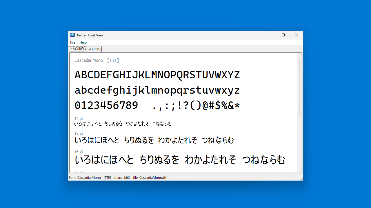 Xelitan Font View