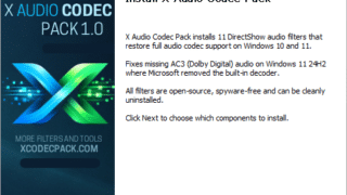 X Audio Codec Pack