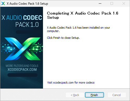 X Audio Codec Pack
