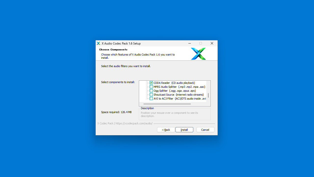 X Audio Codec Pack